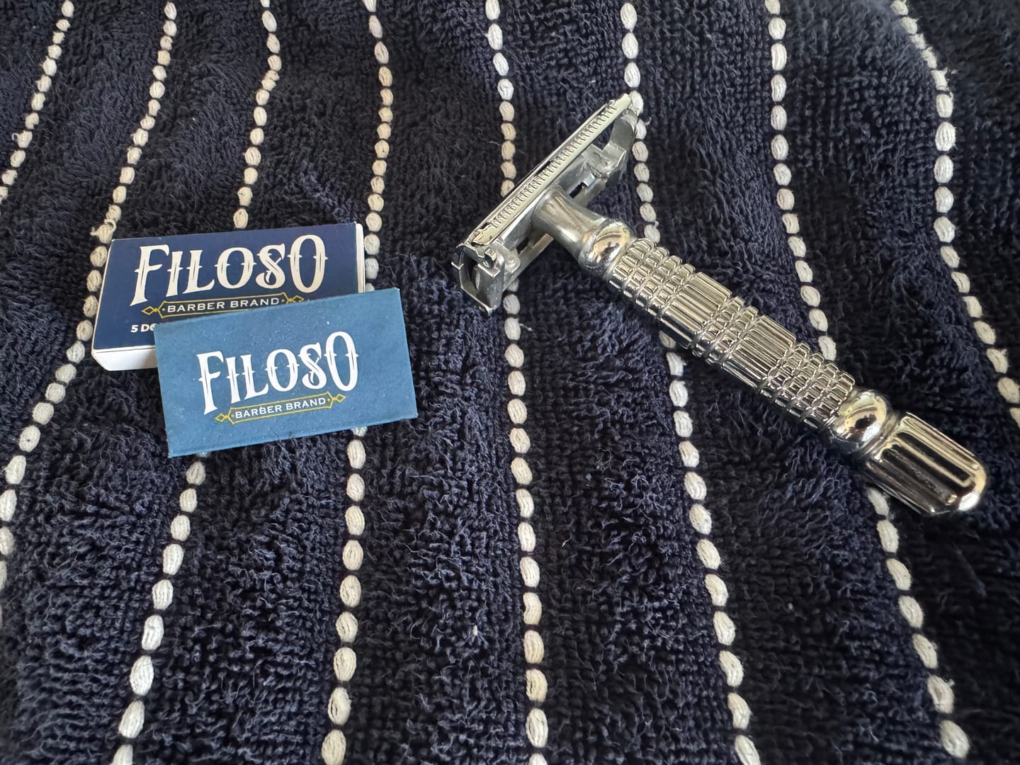Customer photo review of Filoso Razor Blades