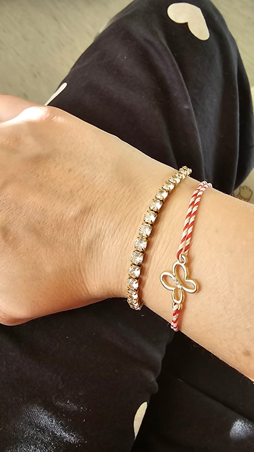 Customer photo review of Bratara Tennis Gold, 4mm