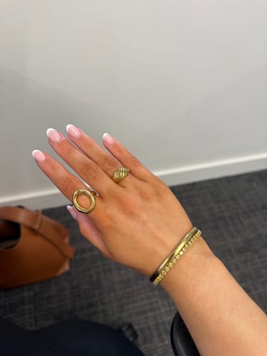 Customer photo review of Ripple Ring Gold