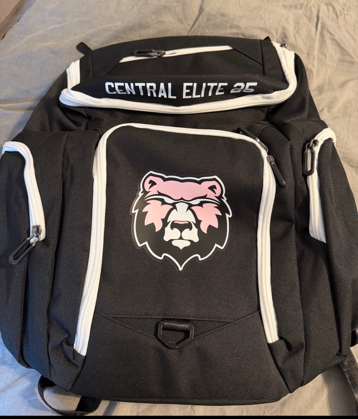 Customer photo review of Custom Sports Bag for Basketball, Soccer & More Basketball Backpack