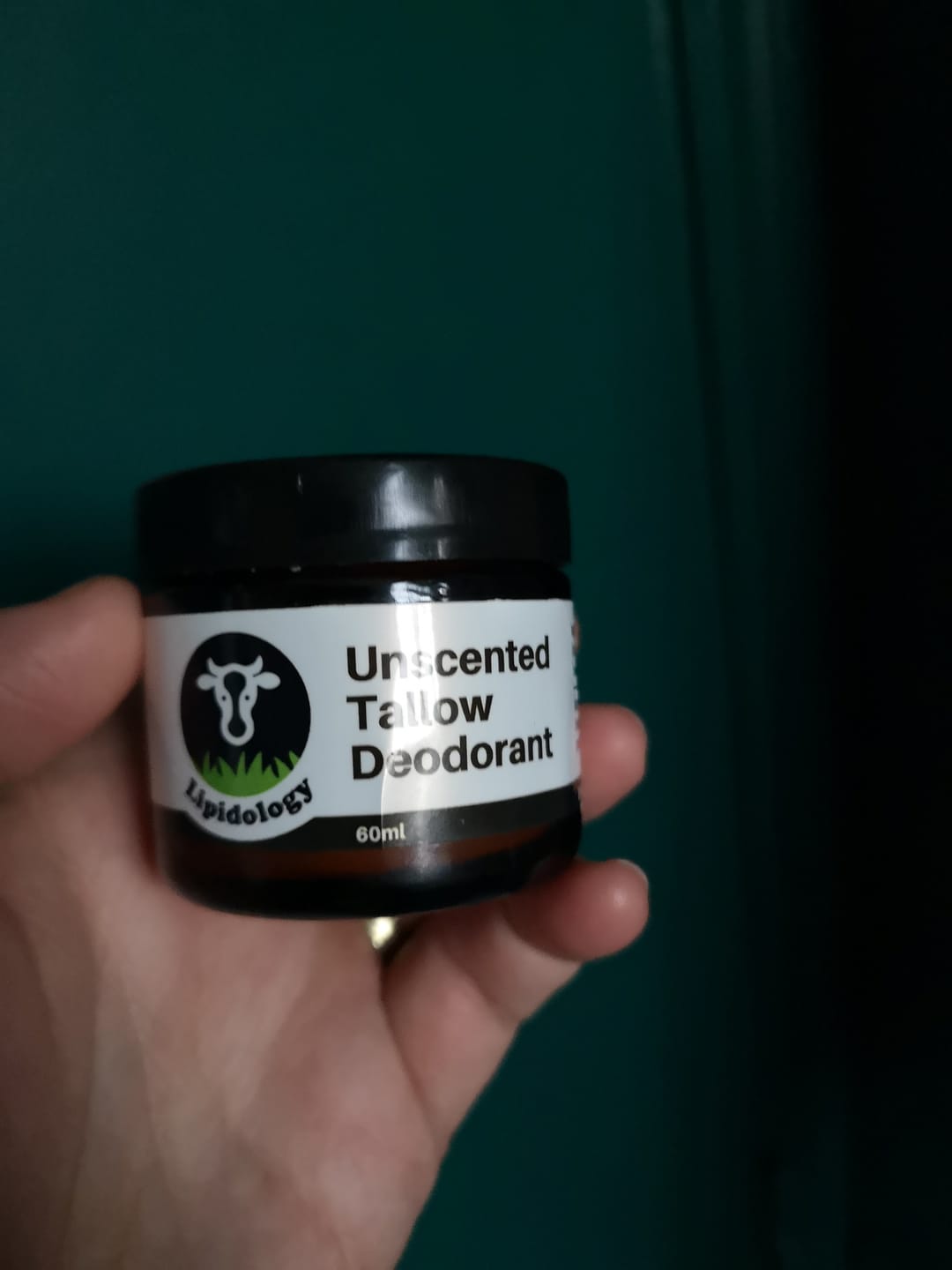 Customer photo review of Organic Tallow Deodorant, Unscented