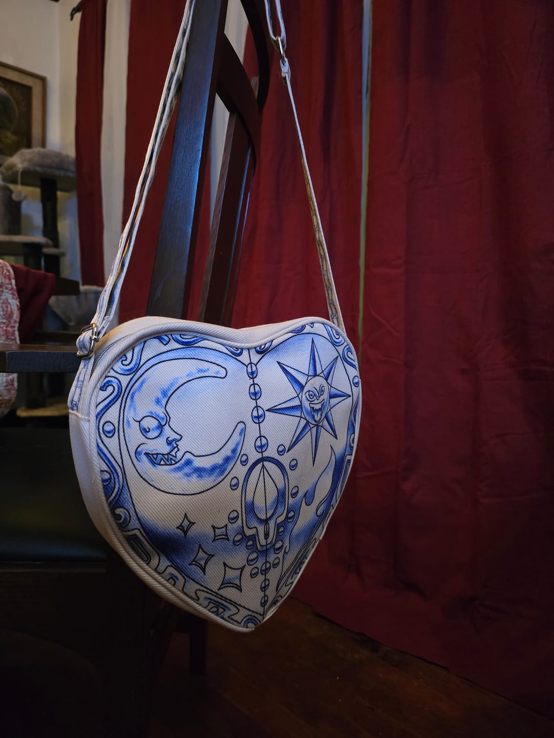 Customer photo review of COSMIC HEART TOTE BAG