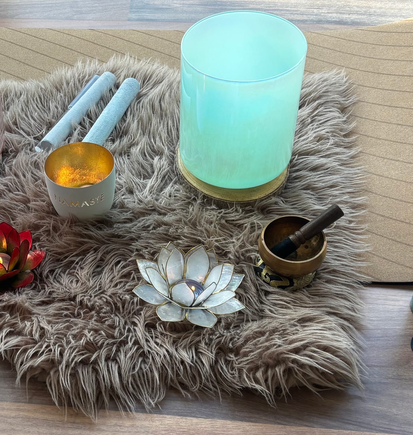 Customer photo review of Kristallklangschale FROSCH KRAFTTIER 432 Hz - 16,5 cm | AkashaBowls®