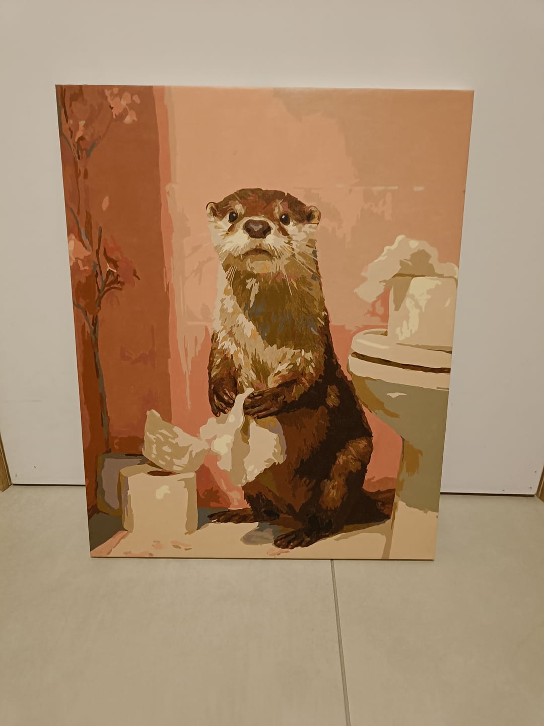 Customer photo review of Otter op het toilet