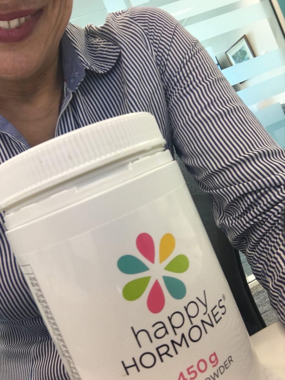 Customer photo review of Hormone Balance Supplement Powder - Happy Hormones® Powder