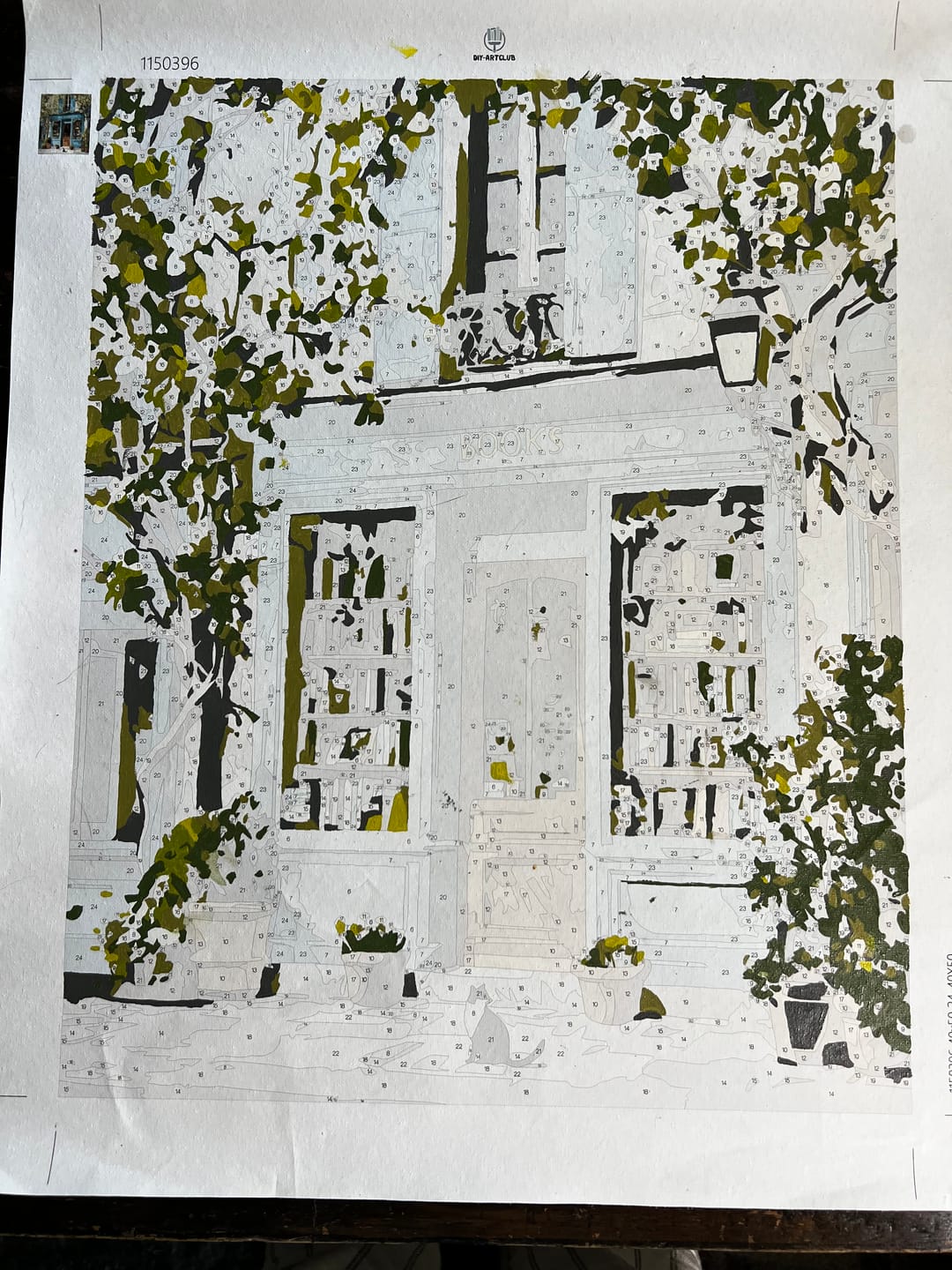 Customer photo review of Where books live | Paint by Number