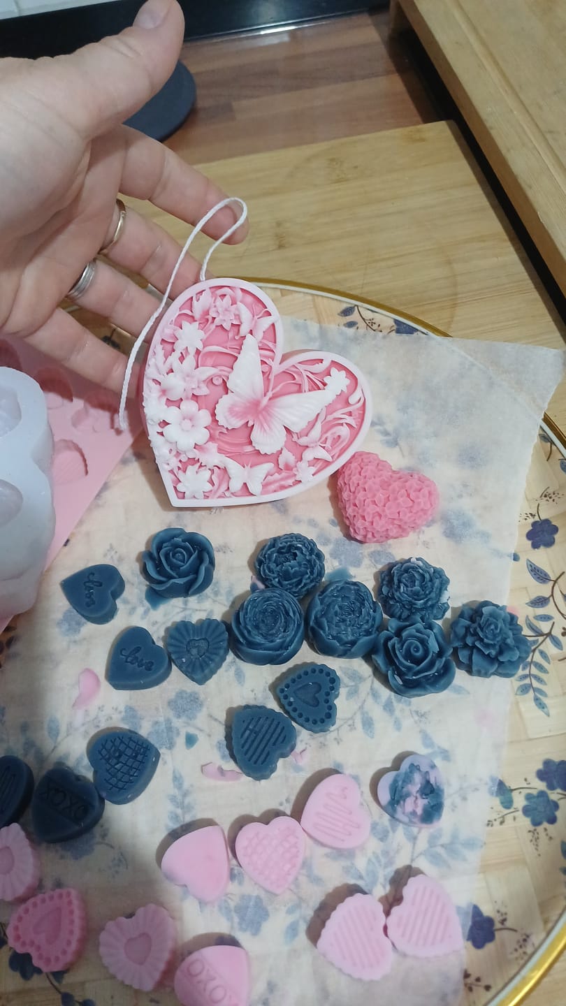 Customer photo review of Colorante líquido para velas AZUL