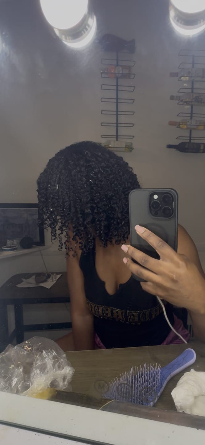 Customer photo review of Tropical Oasis Anti-Humidity Firm Hold Hair Gel