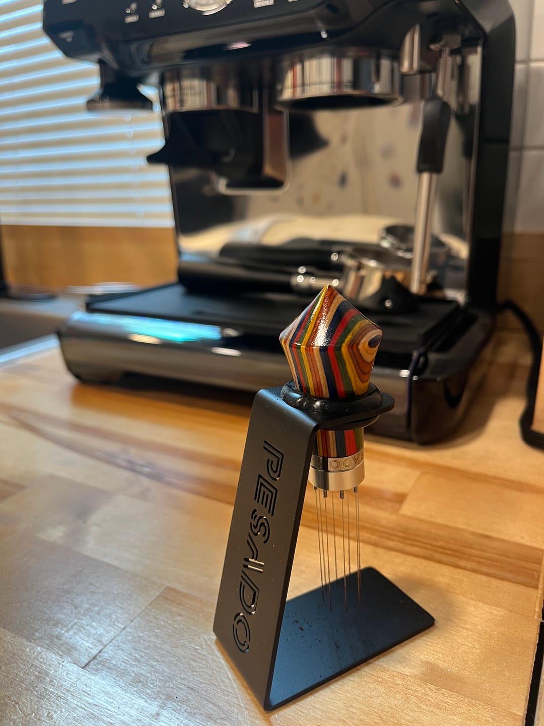 Customer photo review of Wooden Clump Crusher - WDT Distribution Tool for Fluffy Espresso Puck