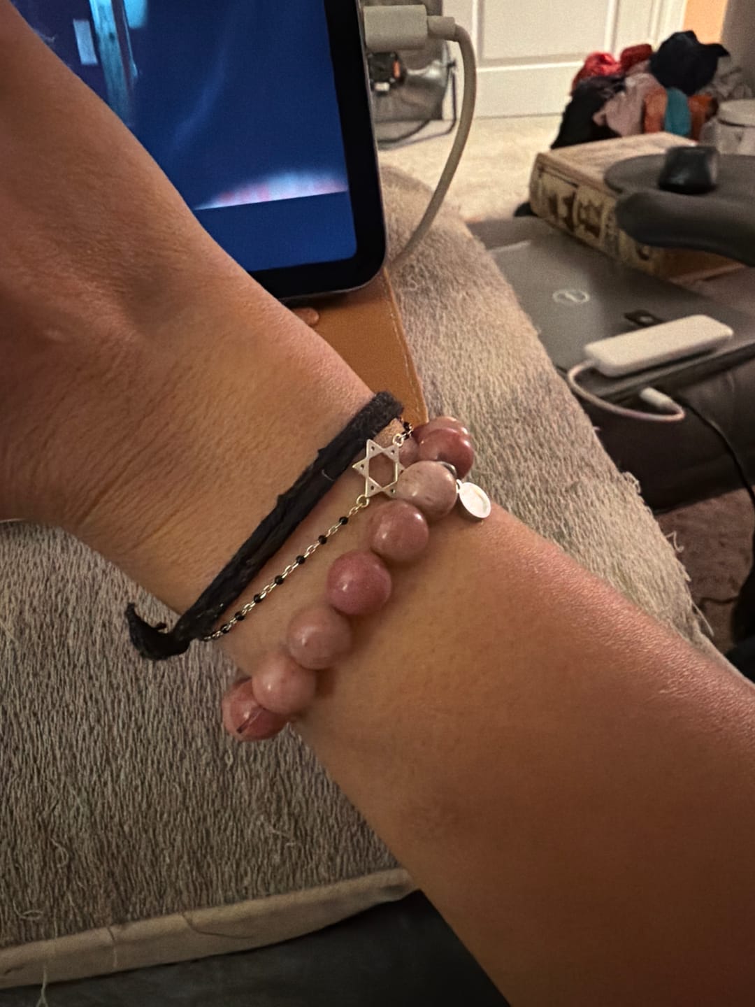 Customer photo review of Rhodonite Bracelet