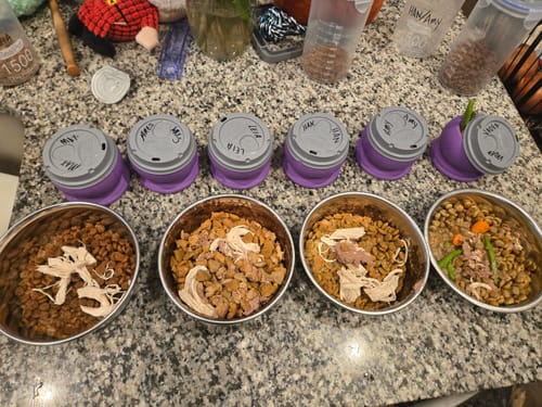 Customer photo review of Freezball - Durable Fillable Dog Chew Bone