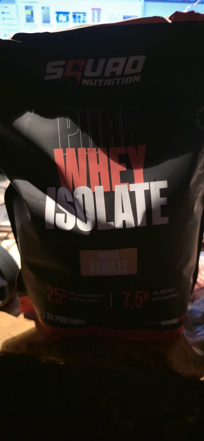 Customer photo review of Pure Whey Isolate (Nouveaux formats)