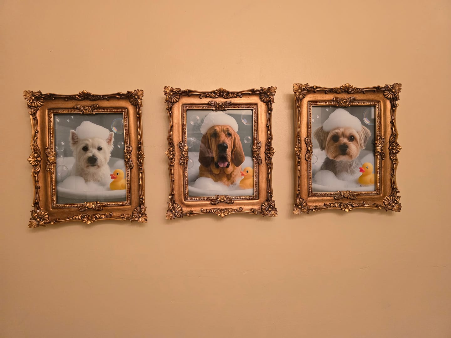 Customer photo review of Bath Time - Personalized Poster