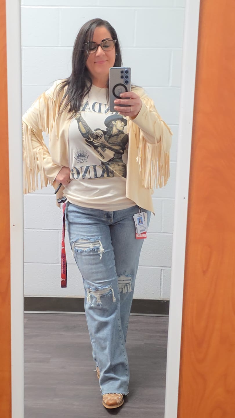 Customer photo review of Be Kind, Rewind - Judy Blue Distressed 90's Straight Leg Jean
