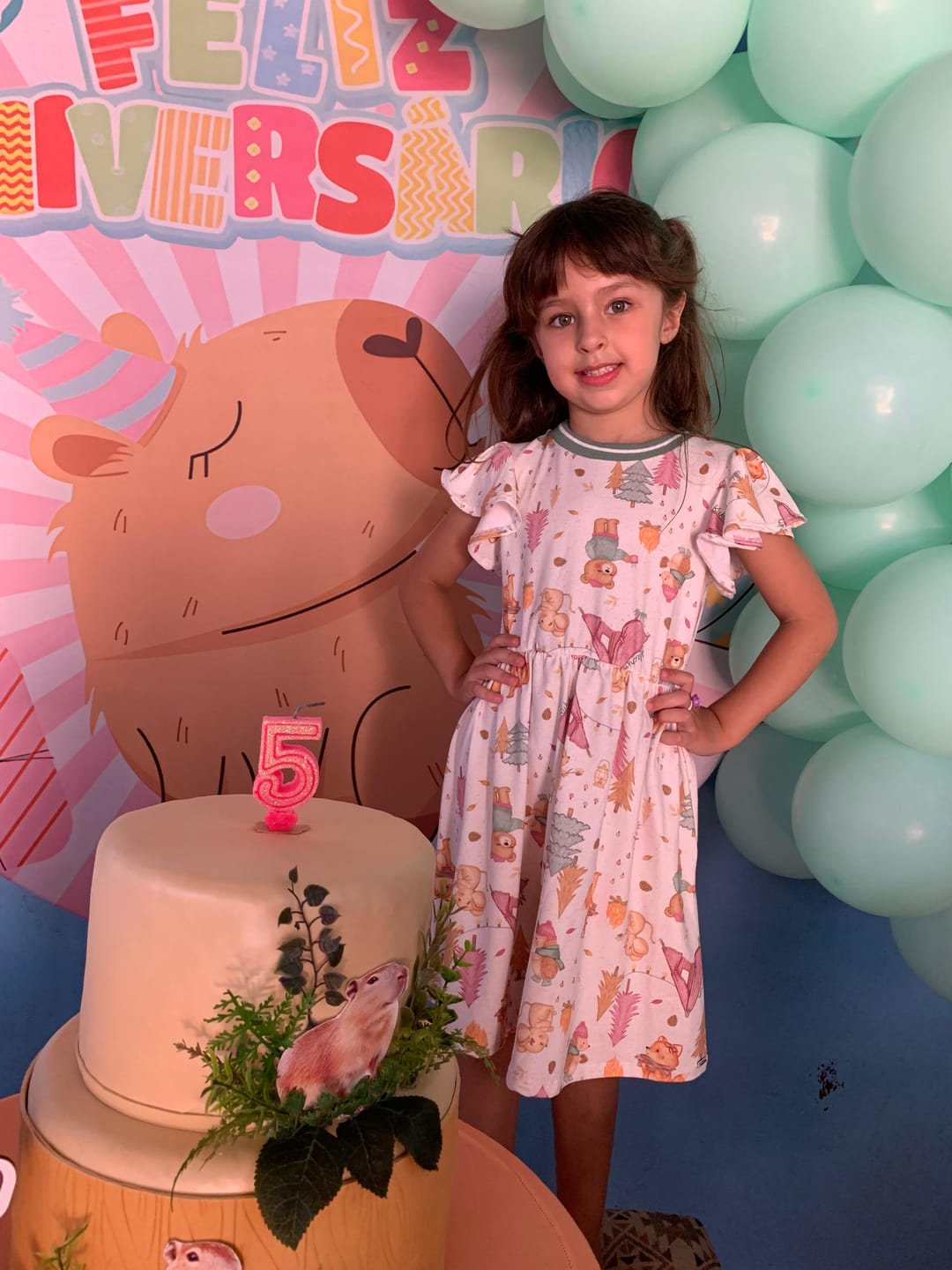 Customer photo review of Vestido em Malha Comfy 93754 Kukiê Infantil Menina