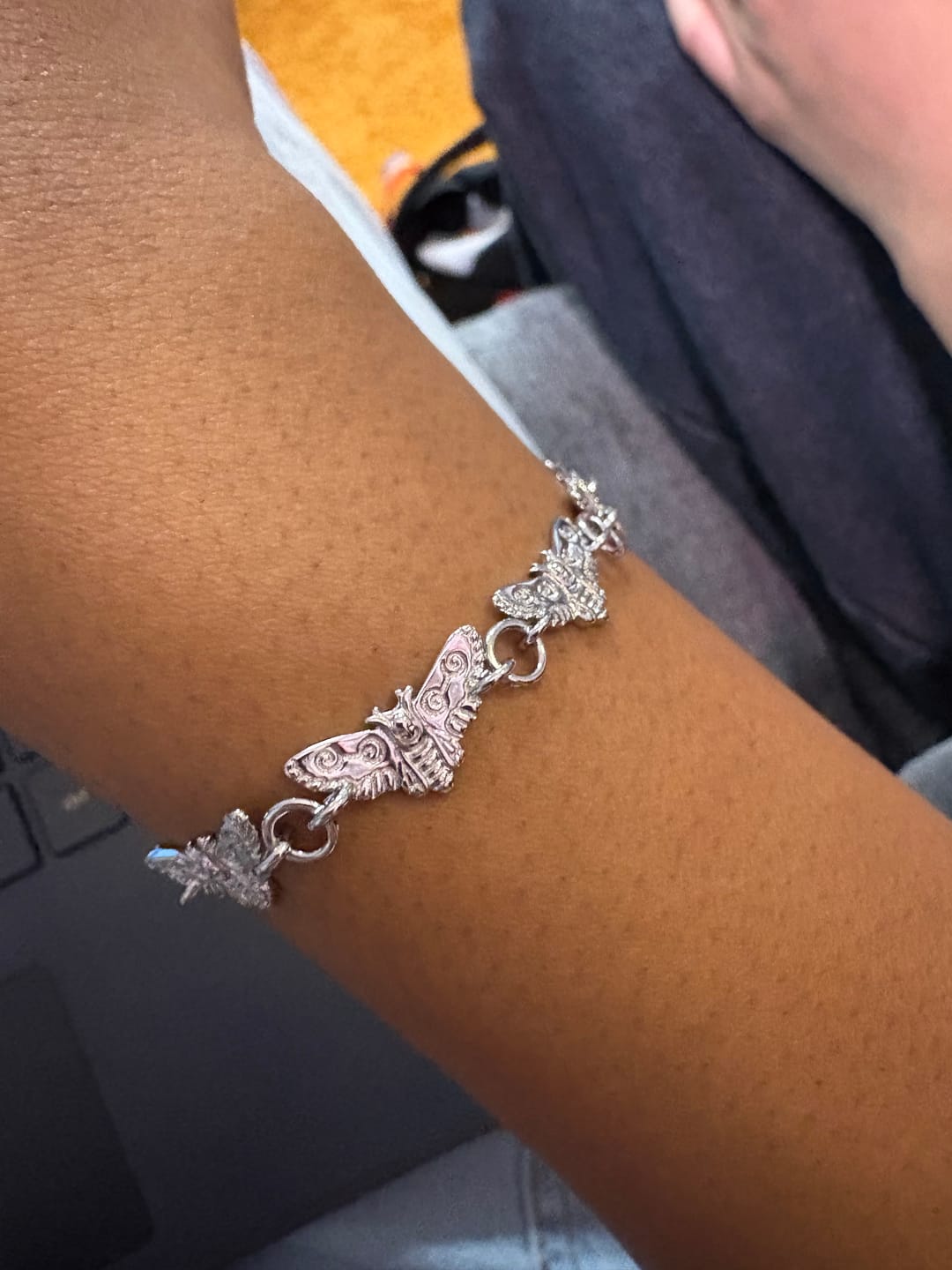 Customer photo review of MOTH BRACELET