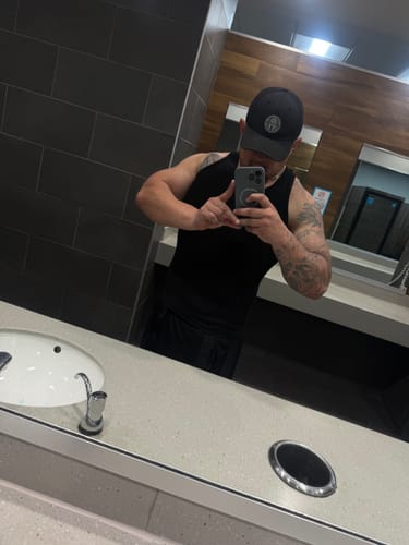 Customer photo review of Premium Ultra-Soft Cotton Fitted Tank 3 Pack