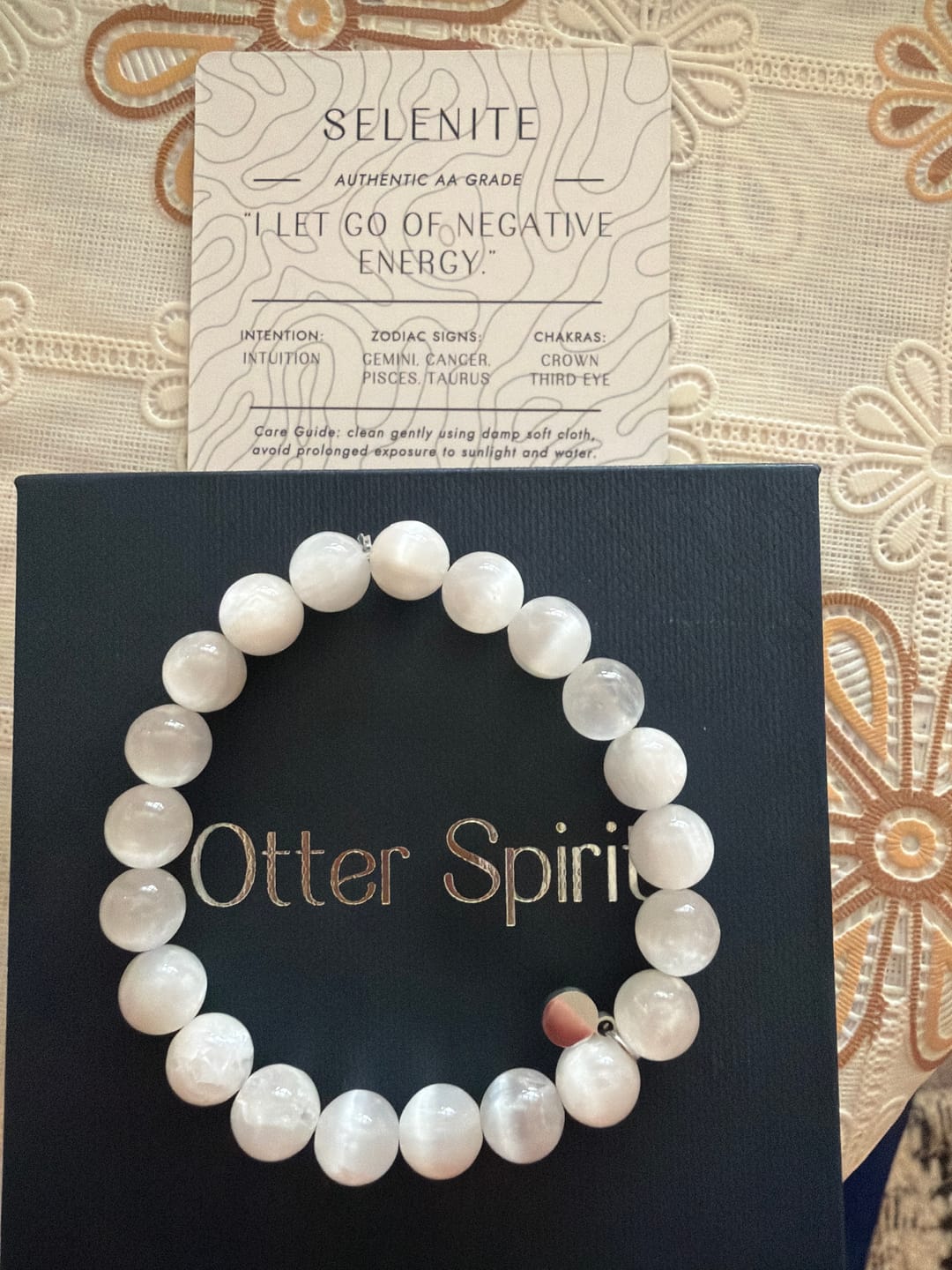 Customer photo review of Selenite Bracelet