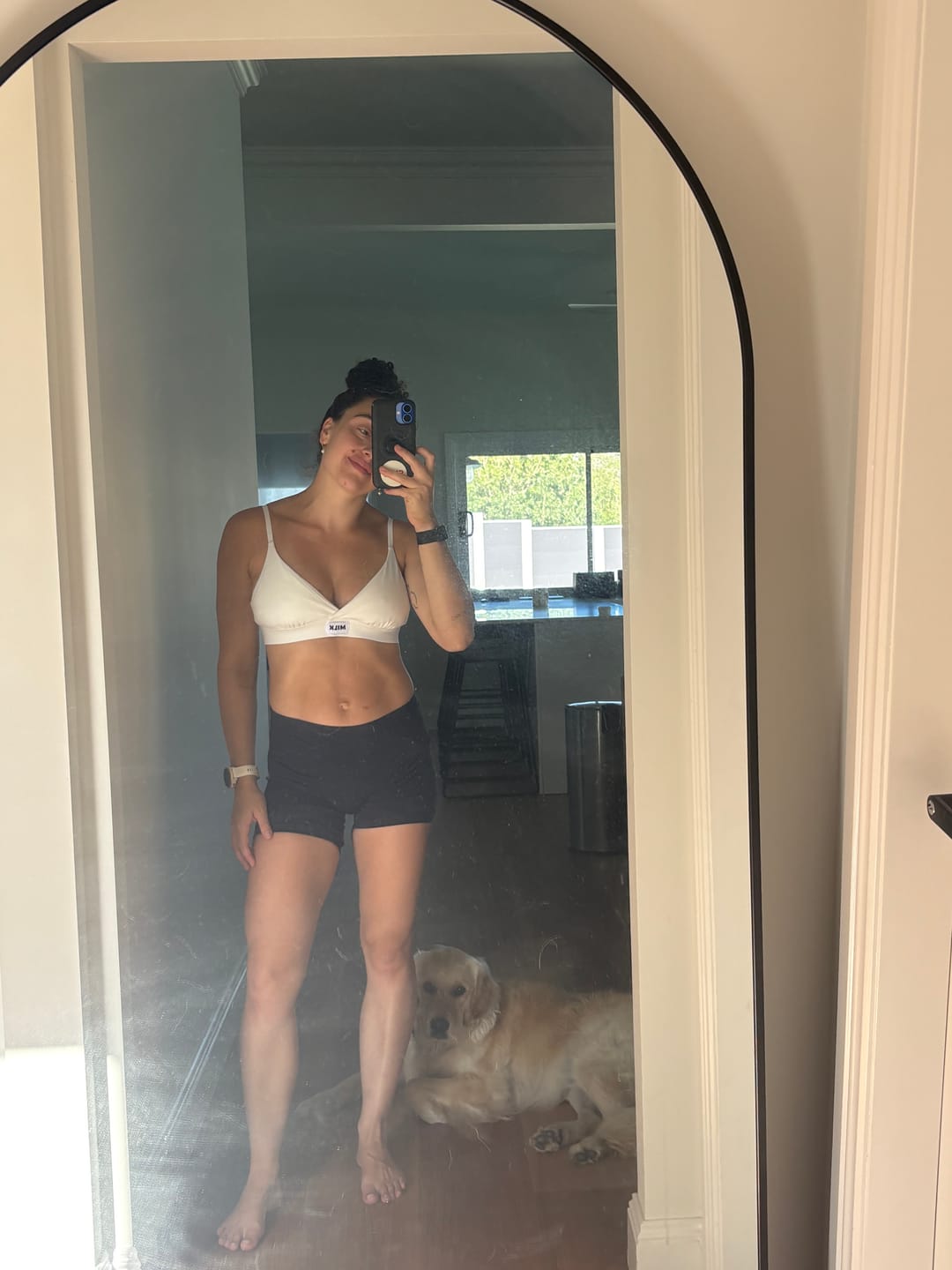 Customer photo review of The Leakproof Milk Bralette