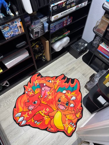 Customer photo review of Charizard Pokémon Area Rug