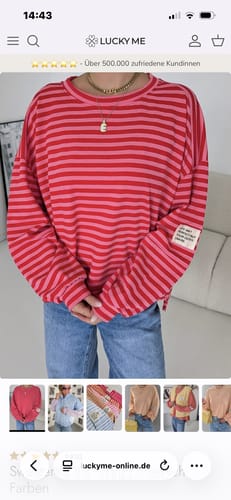 Customer photo review of Sweater SOUL STRIPES versch. Farben