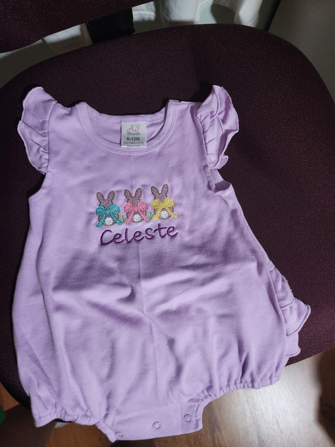 Customer photo review of Girls Ruffle Bum Bubbles