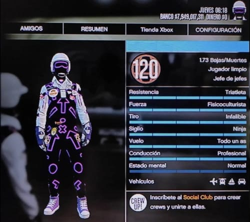 Customer photo review of IMG CUENTA PLATINO (7 BILLONES) + NIVEL 7000 [XBOX ONE/SERIES S/X]