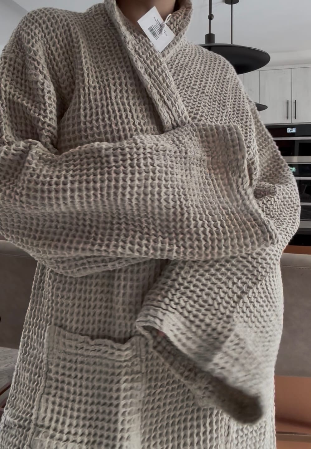 Customer photo review of Waffle Knit Robe