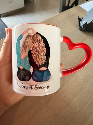 Customer photo review of Mug Personnalisé - Meilleures Amies