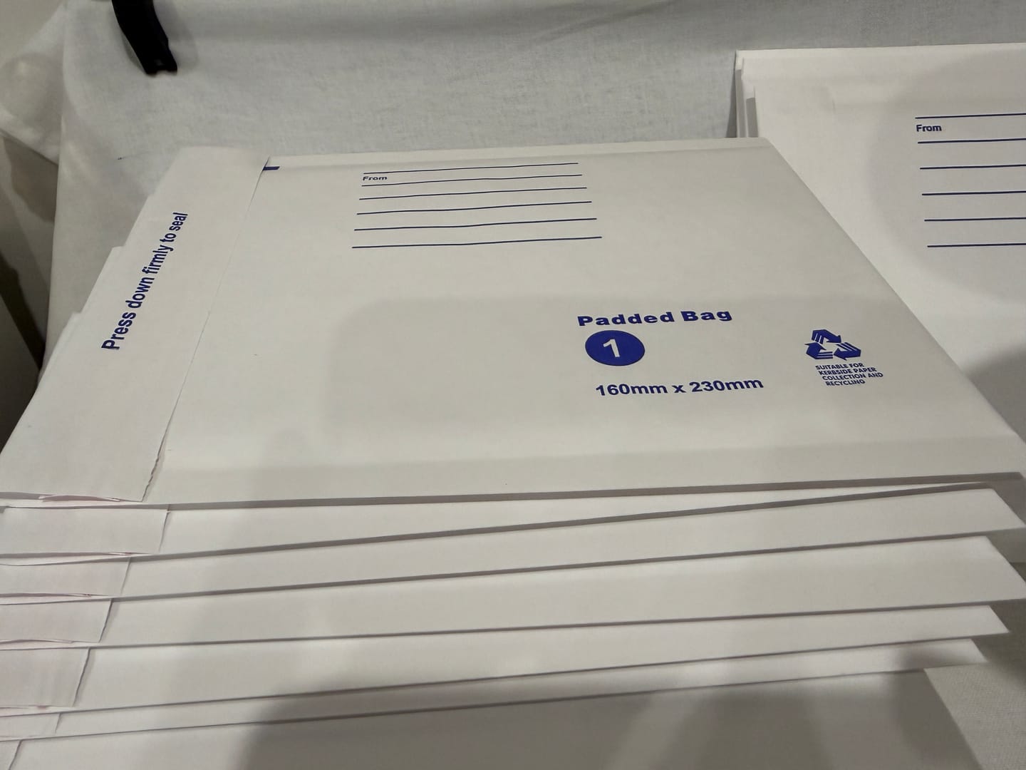 Customer photo review of BubblePRO Bubble Mailer 01 160 x 230mm White with Address Lines