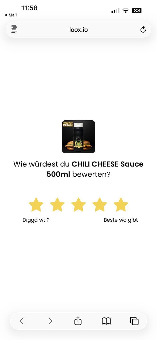 Customer photo review of CHILI CHEESE Sauce 500ml