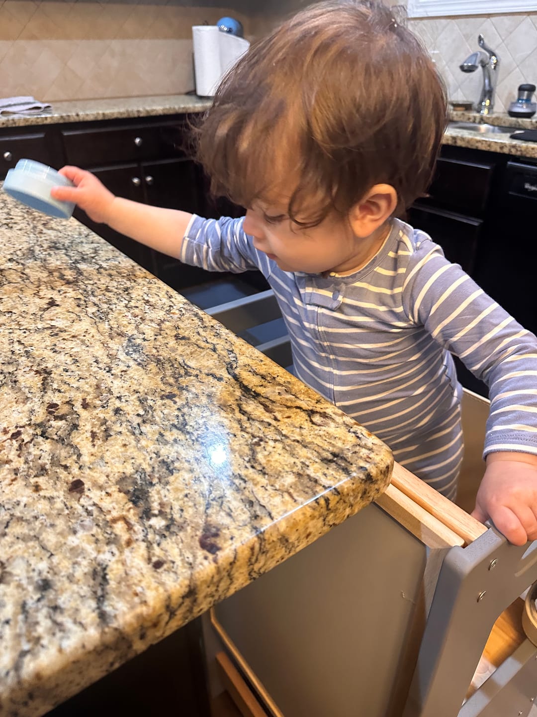 Customer photo review of HARPPA Nordo | Toddler Kitchen Tower with Safety Net