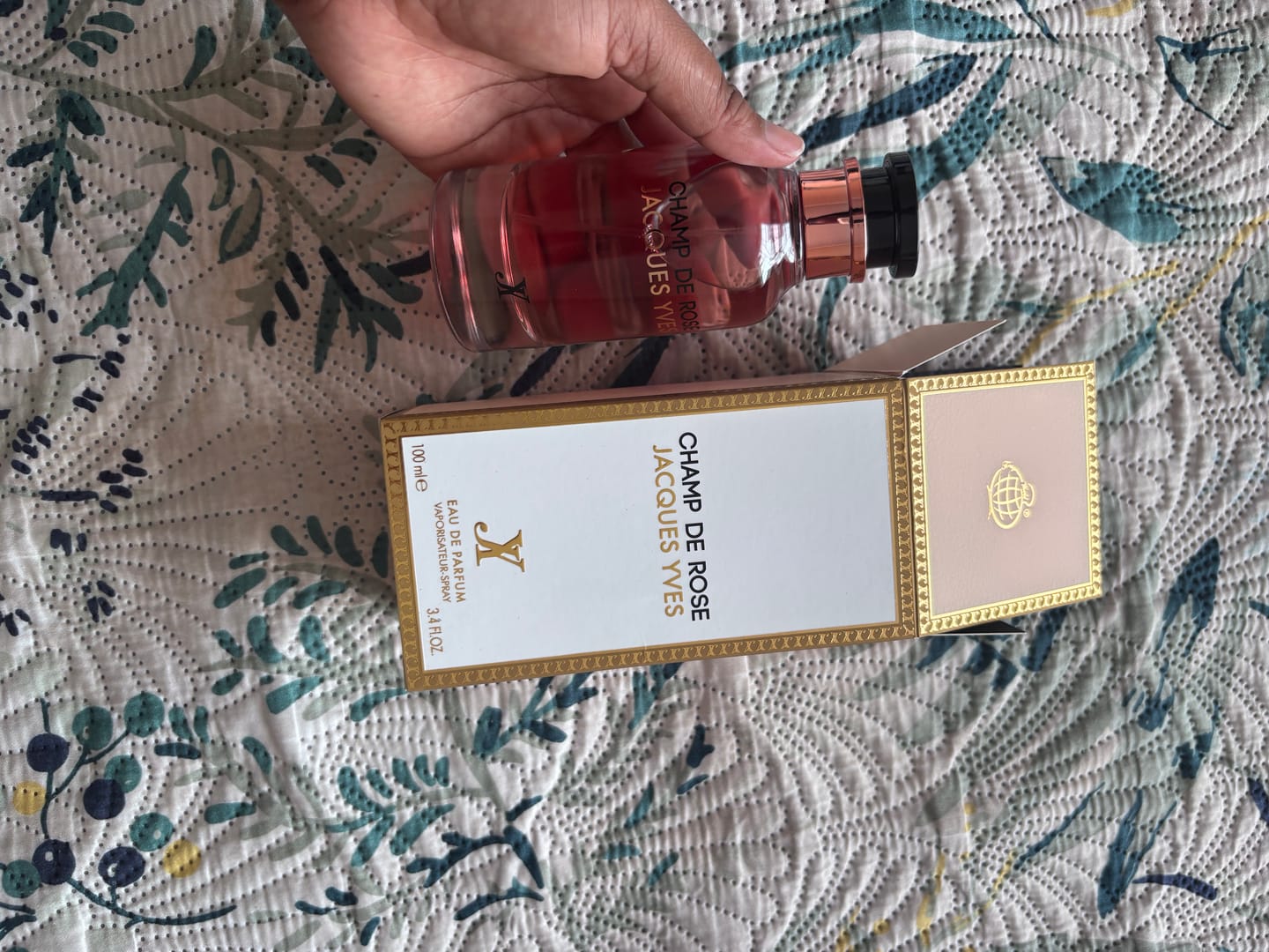 Customer photo review of Champ De Rose Jacques Yves EDP perfume 100ml