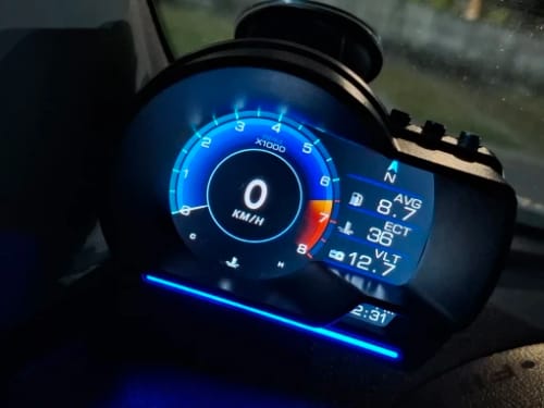 Customer photo review of Car Head Up Display OBD2 Smart Car HUD