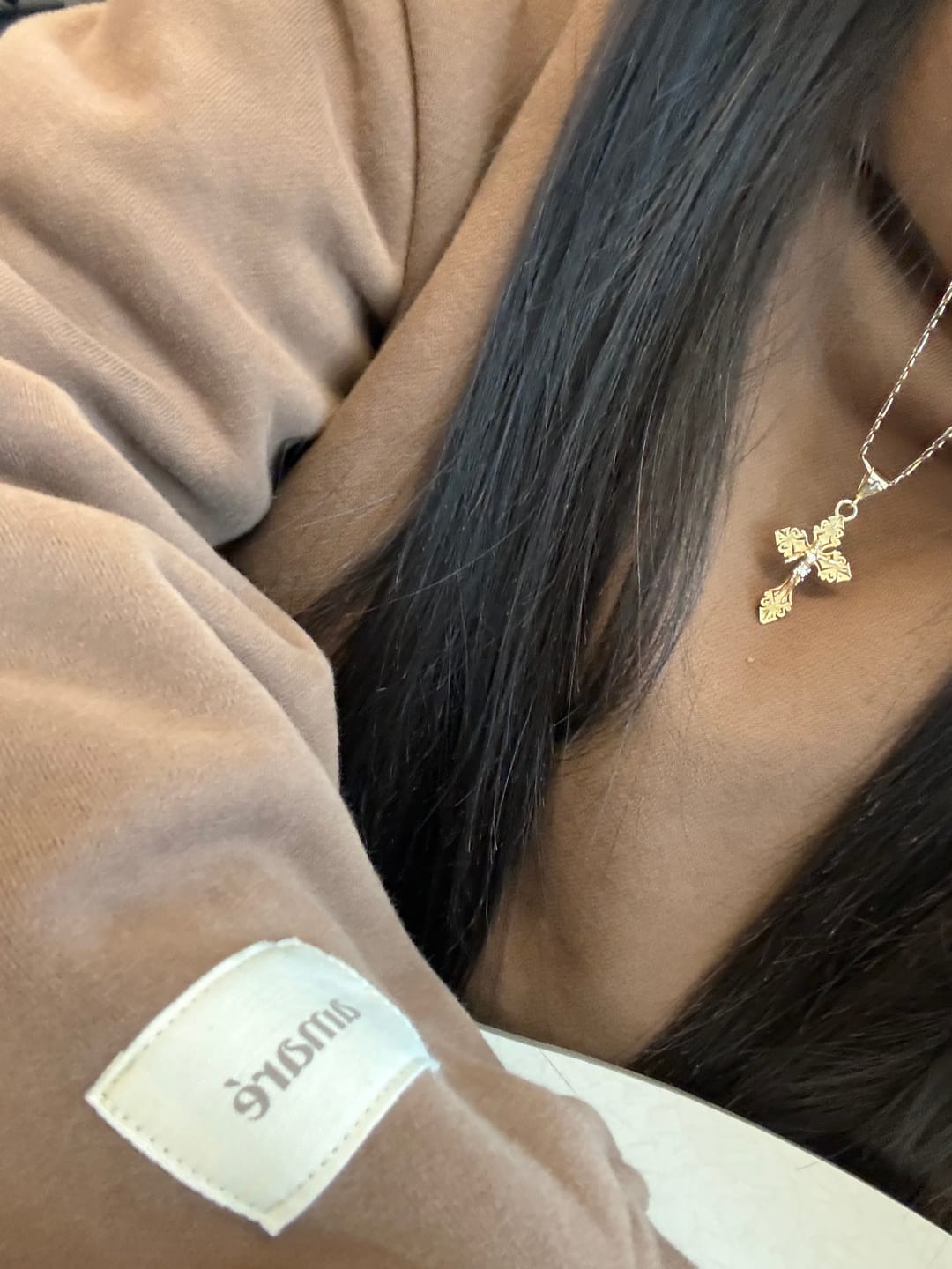 Customer photo review of COZY Hoodie (cocoa)
