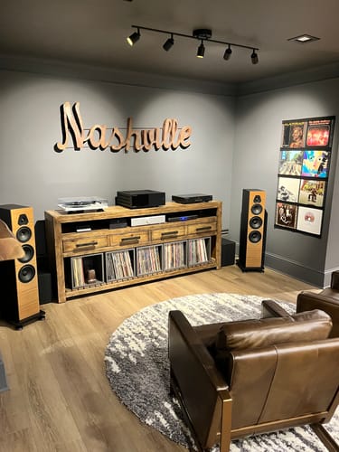 Customer photo review of 12" Vinyl Record Display Frame - LP Wall Storage