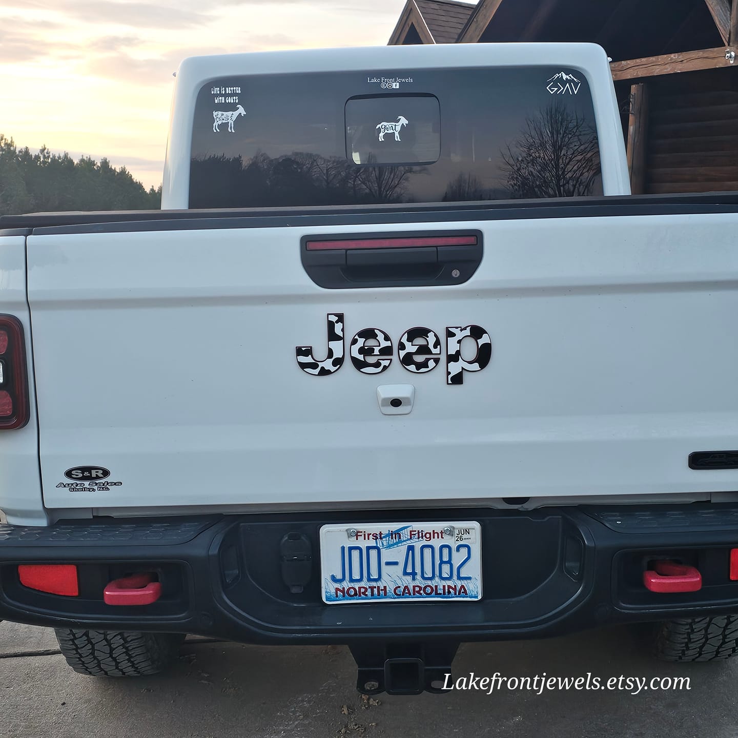 Customer photo review of JEEP Gladiator Emblem Overlay Decal Set | Fits 2020+ Jeep Gladiator