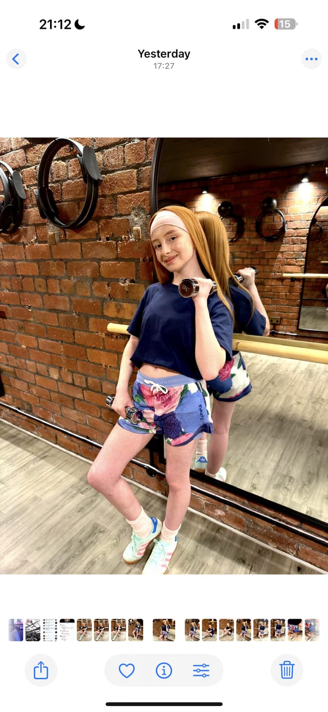 Customer photo review of Girls Plantech™ Sports Shorts | Zero Toxins | Zero Polyester