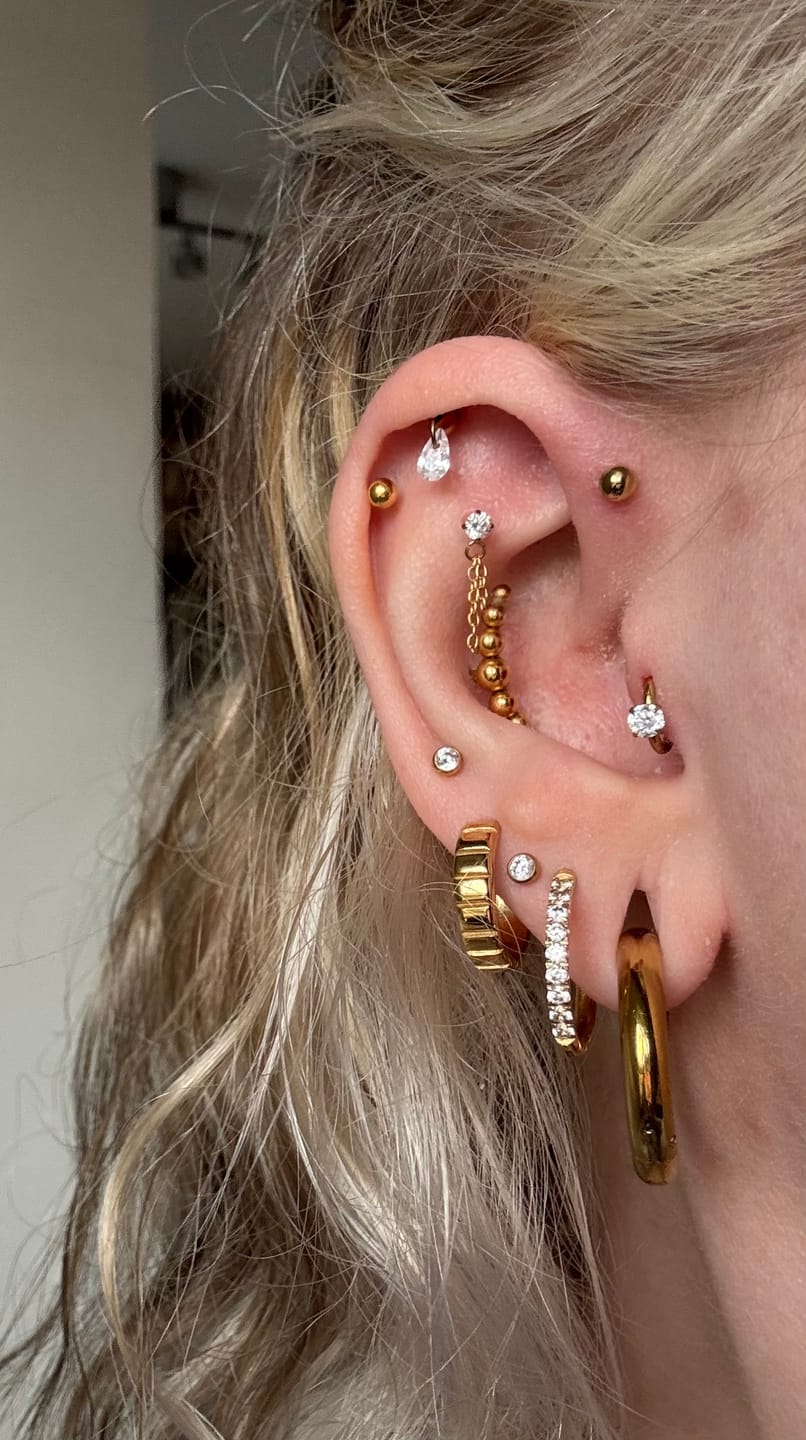 Customer photo review of Elegance Clicker | Nasen- & Ohrpiercing