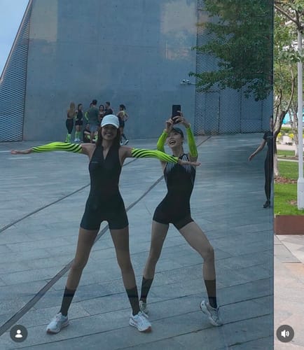 Customer photo review of Women's Velocity Sprint Romper - Charcoal Black