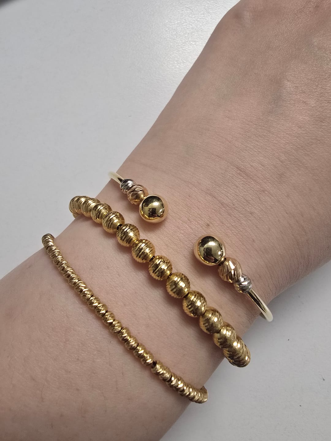 Customer photo review of Eviana Cuff, Duo Bead, 16cm