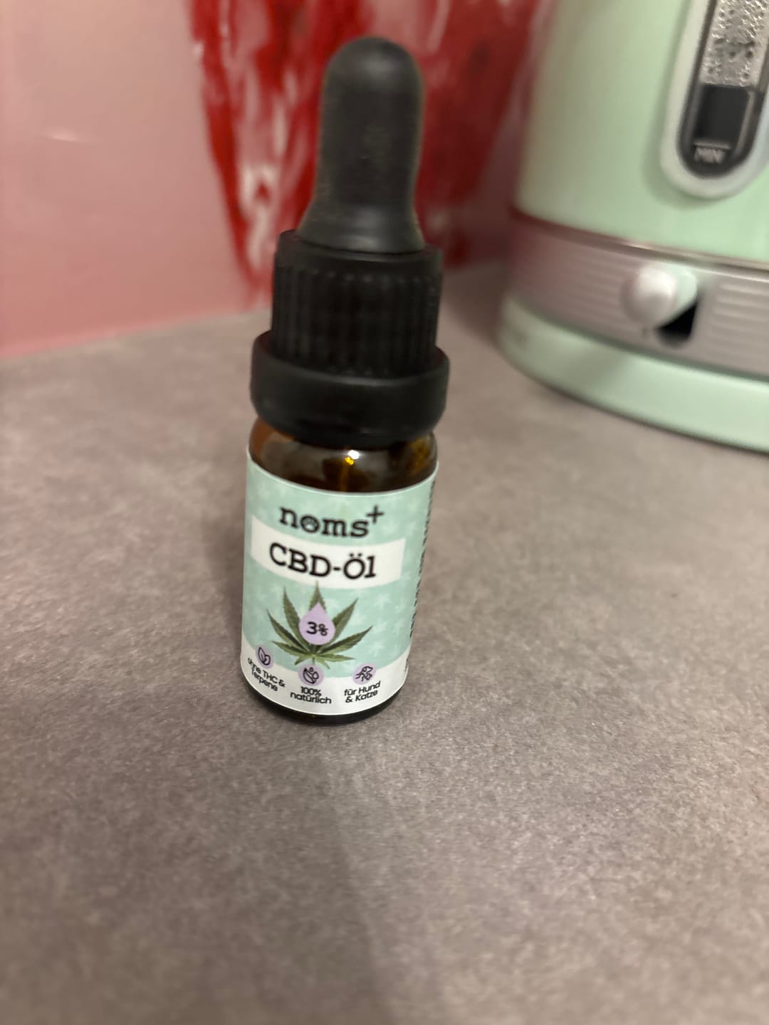 Customer photo review of 3% CBD Tropfen für Katzen und kleine Hunde 10ml