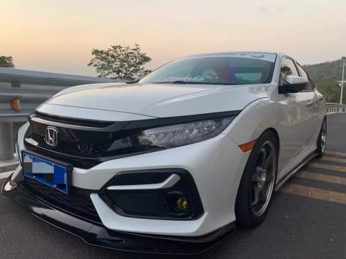 Customer photo review of GR Front Bumper Lip Splitter for Honda Civic 10th FK7