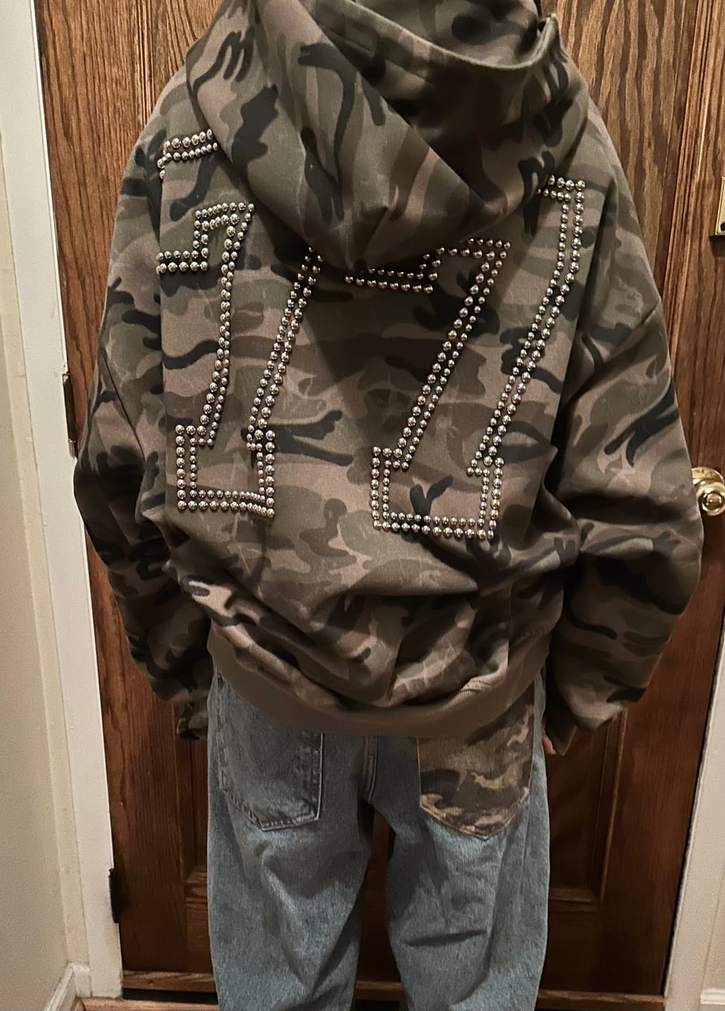 Customer photo review of Aelfric Eden Camo Zip Up Hoodie