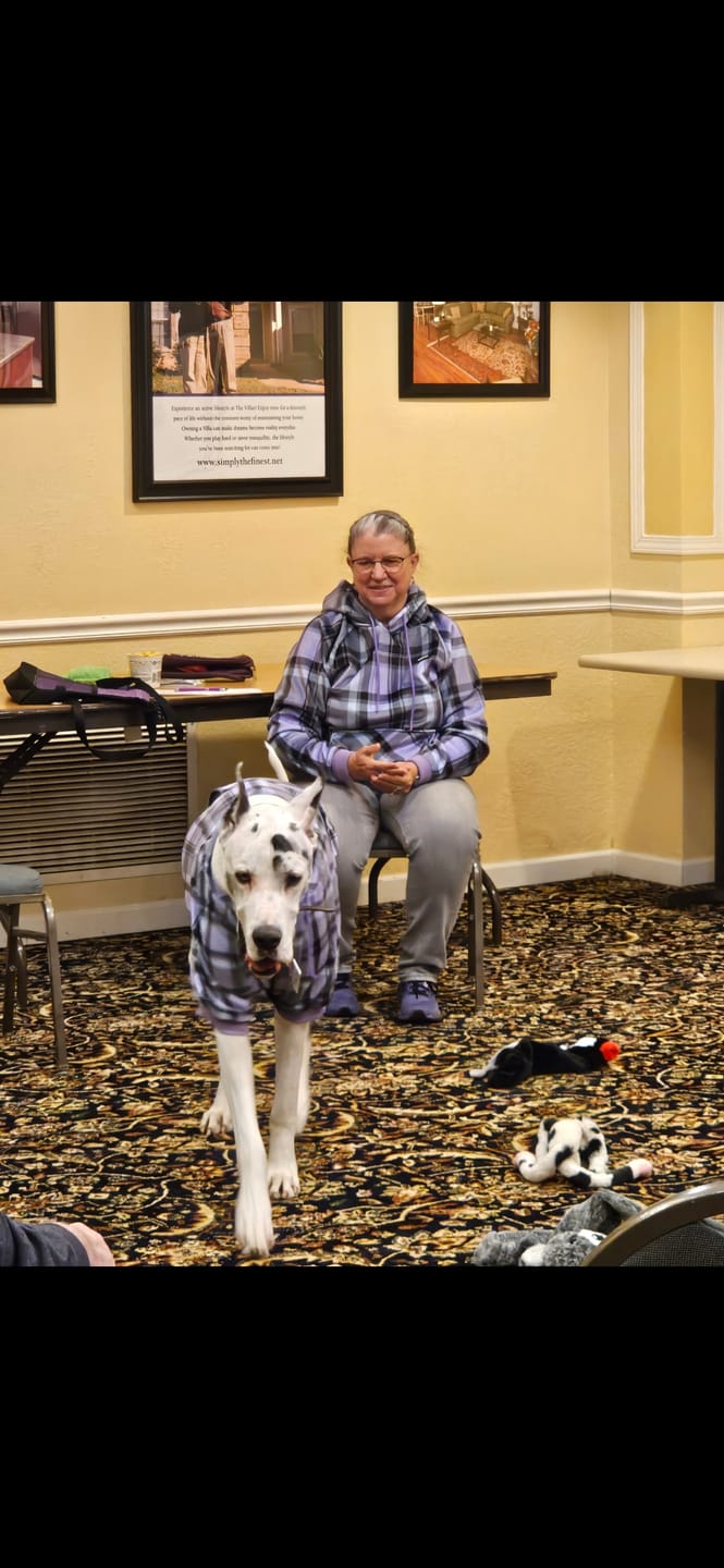 Customer photo review of Purple Plaid Human Hoodie