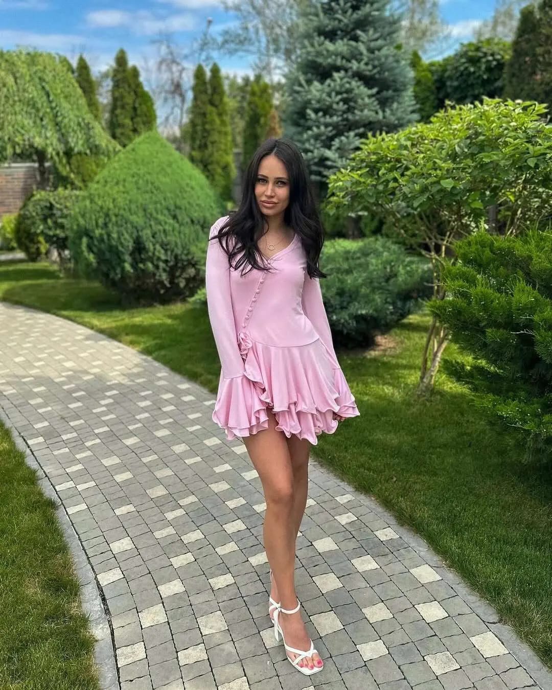 Customer photo review of Pamela Flared Sleeve Bodycon Mini Dress