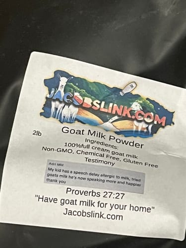 Customer photo review of Organic Goat Milk Powder
