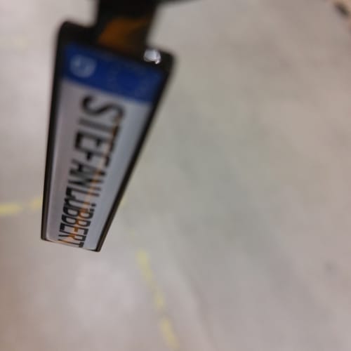 Customer photo review of Kennzeichen Schlüsselanhänger Mini Nummernschild Metall