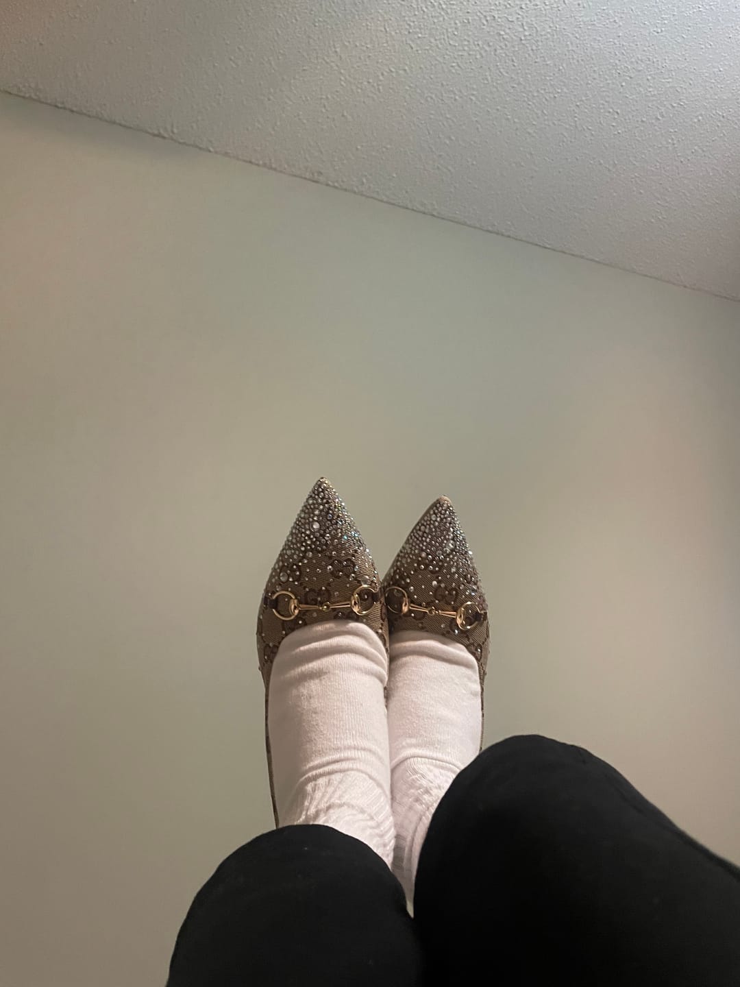 Customer photo review of HANGELINA  GLITTER SHOES