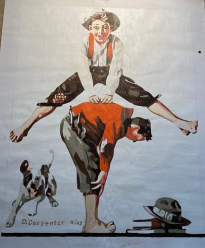 Customer photo review of Custom Paint By Numbers - Personalized Portraits Art